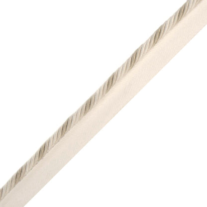 1/4" Orsay Silk Cord With Tape Trim by Samuel & Sons in Ivory Melange