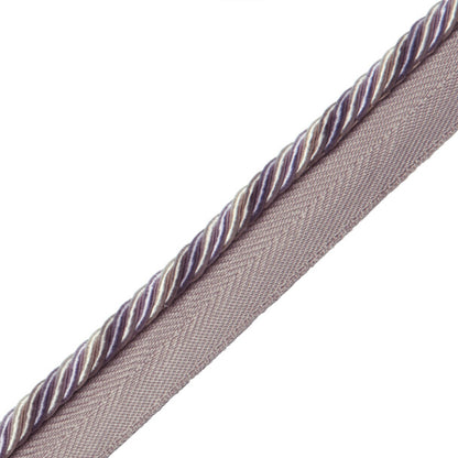 1/4" Orsay Silk Cord With Tape Trim by Samuel & Sons in Lavender Melange