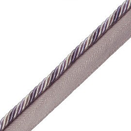 1/4" Orsay Silk Cord With Tape Trim by Samuel & Sons in Lavender Melange