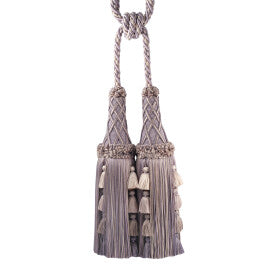 Orsay Silk Double Tassel Tieback by Samuel & Sons in Lavender Melange