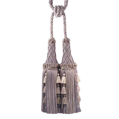 Orsay Silk Double Tassel Tieback by Samuel & Sons in Lavender Melange