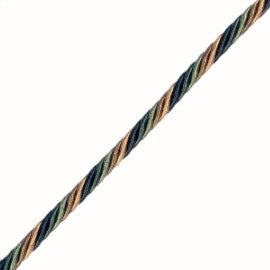 1/4" Orsay Silk Cord Trim by Samuel & Sons in Spring Greens/Gold