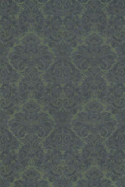 House Medici Fabric by Gainsborough in Forest Green / Espresso
