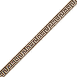 5/8" Aristotle Greek Key Trim by Samuel & Sons in Chocolate