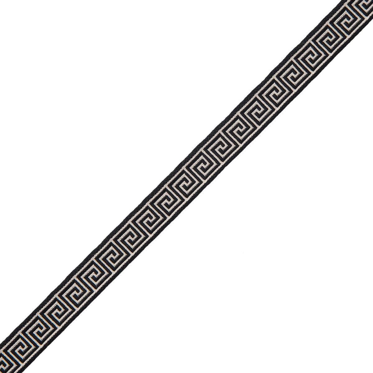 5/8" Aristotle Greek Key Trim by Samuel & Sons in Classic White/Black