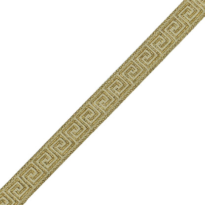 5/8" Aristotle Greek Key Trim by Samuel & Sons in Metallic Gold