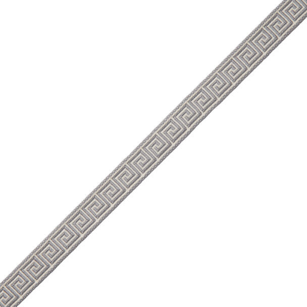 5/8" Aristotle Greek Key Trim by Samuel & Sons in Sterling