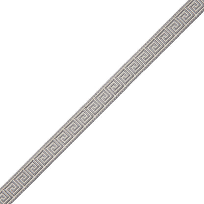 5/8" Aristotle Greek Key Trim by Samuel & Sons in Sterling