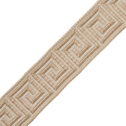 1 3/8" Aristotle Greek Key Trim by Samuel & Sons in Natural