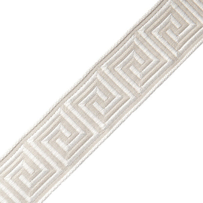 1 3/8" Aristotle Greek Key Trim by Samuel & Sons in Oyster