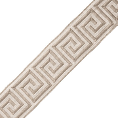 1 3/8" Aristotle Greek Key Trim by Samuel & Sons in Mourning Dove