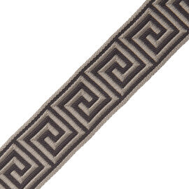 1 3/8" Aristotle Greek Key Trim by Samuel & Sons in Flint