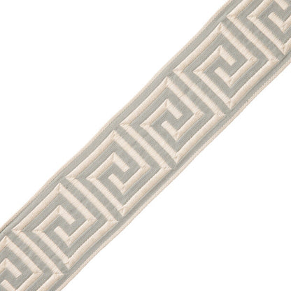 1 3/8" Aristotle Greek Key Trim by Samuel & Sons in Sea Crest
