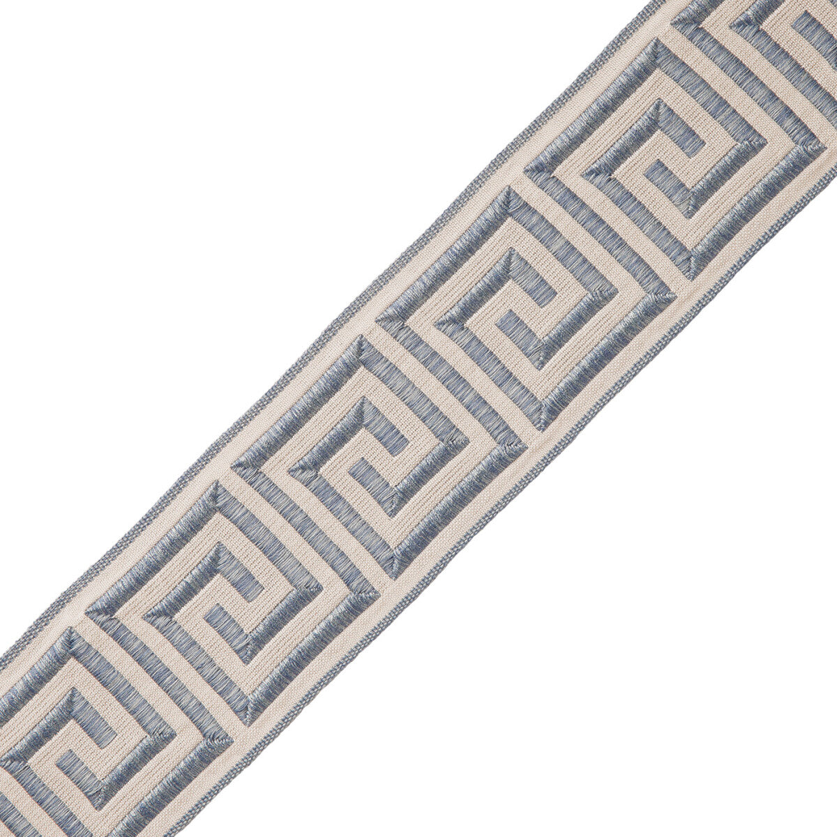 1 3/8" Aristotle Greek Key Trim by Samuel & Sons in Porcelain Blue