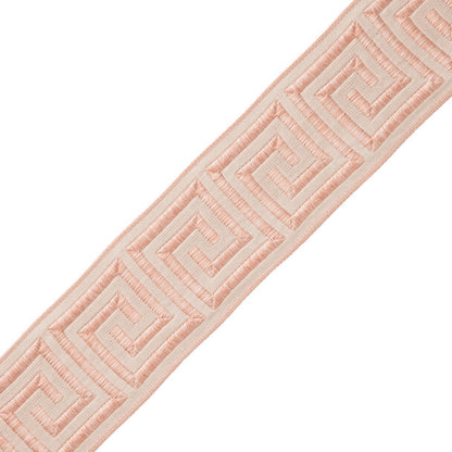 1 3/8" Aristotle Greek Key Trim by Samuel & Sons in Petal