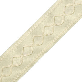 2" Oxford Border Trim by Samuel & Sons in Snowdrop