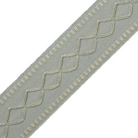 2" Oxford Border Trim by Samuel & Sons in Storm Blue