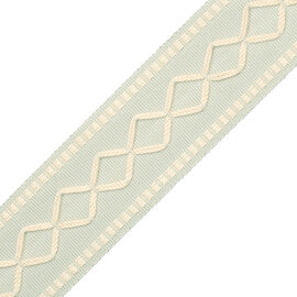 2" Oxford Border Trim by Samuel & Sons in Glacier/Snow