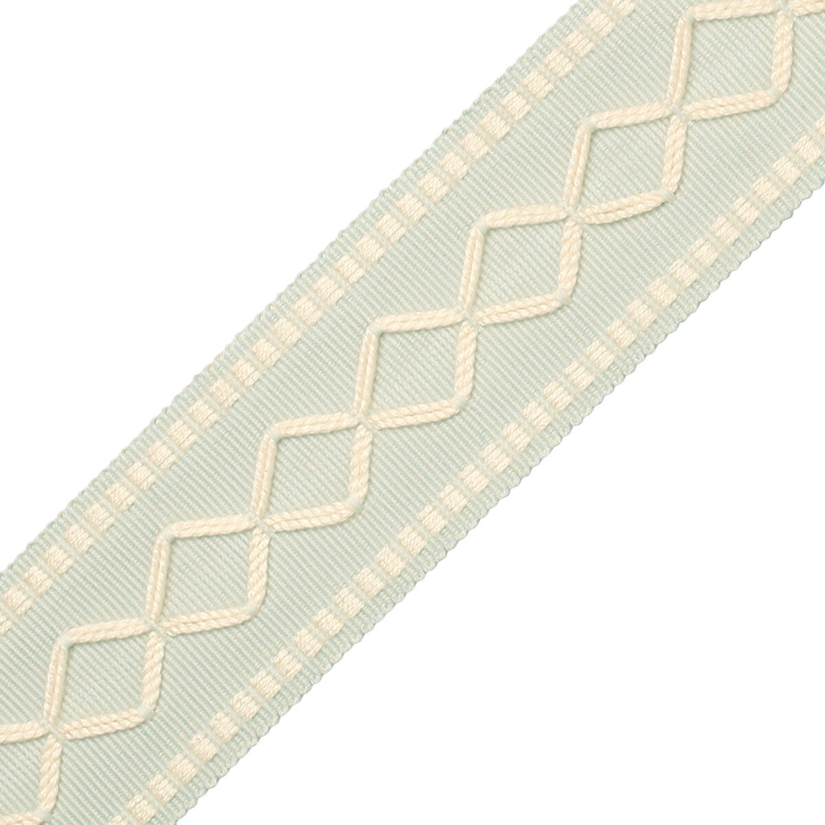 2" Oxford Border Trim by Samuel & Sons in Glacier/Snow