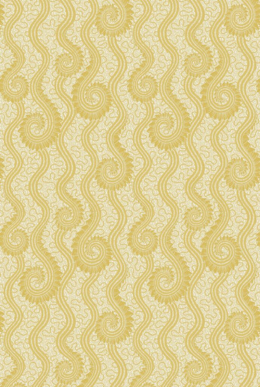 Fabulous Frills Fabric by Gainsborough in Yellow Brick Rhode