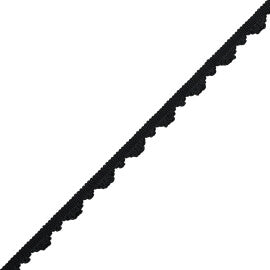 Délicat Silk Fan Edge Trim by Samuel & Sons in Onyx