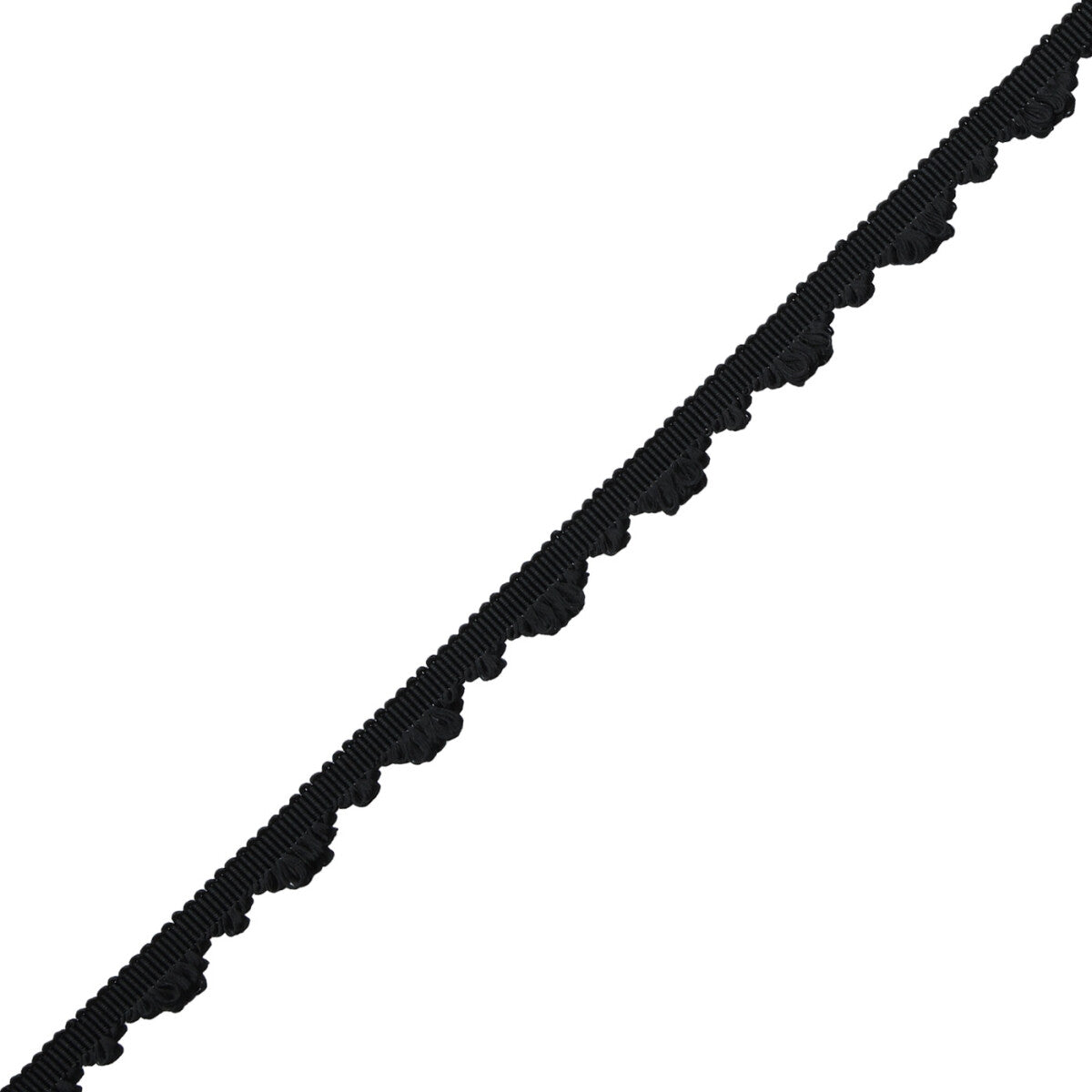 Délicat Silk Fan Edge Trim by Samuel & Sons in Onyx