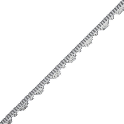 Délicat Silk Fan Edge Trim by Samuel & Sons in Platinum