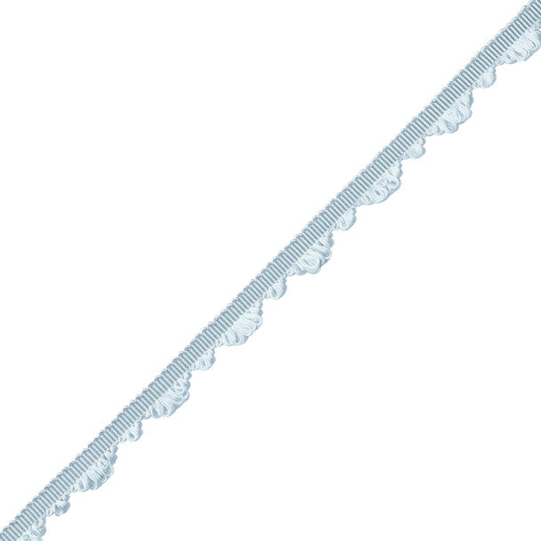 Délicat Silk Fan Edge Trim by Samuel & Sons in Ice Blue