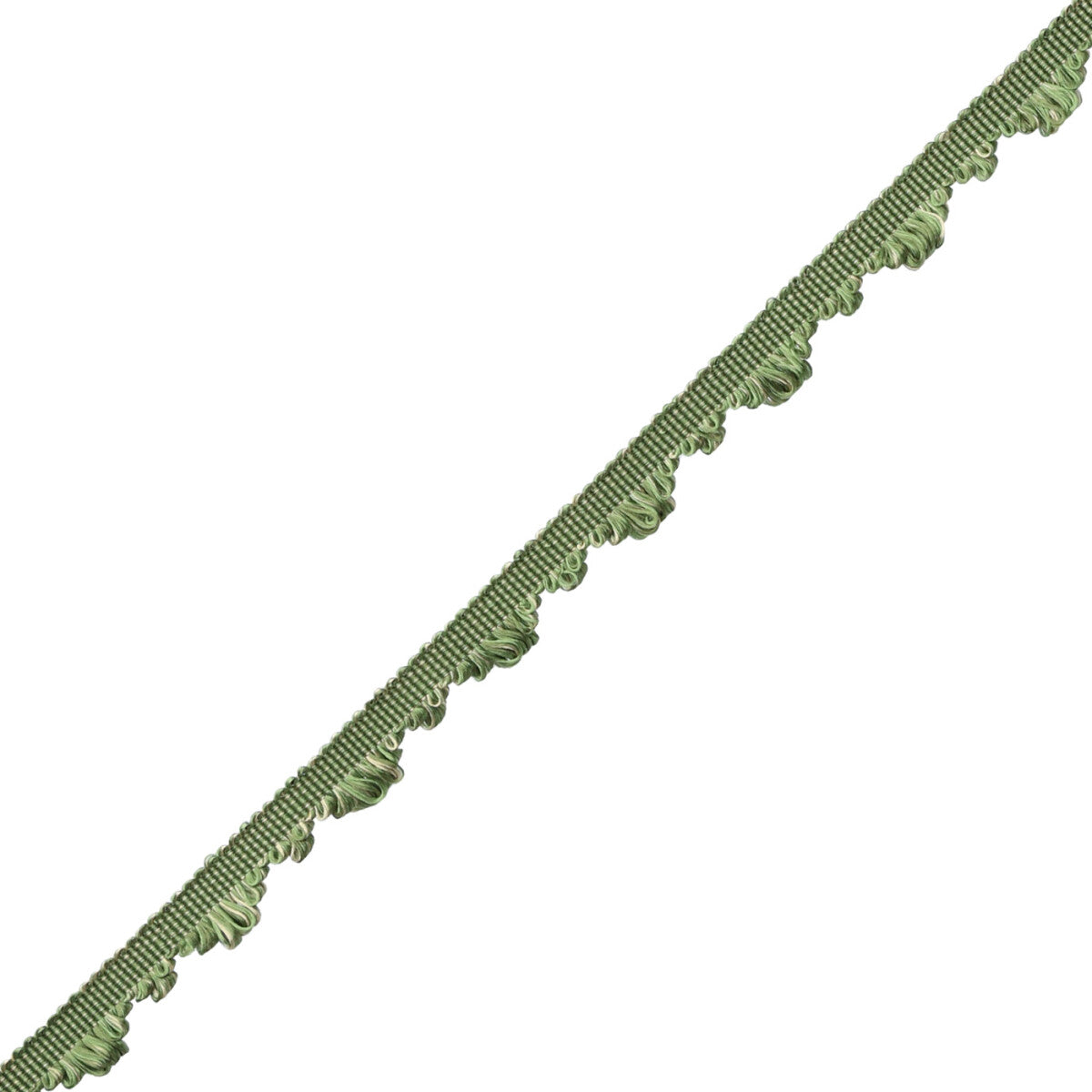 Délicat Silk Fan Edge Trim by Samuel & Sons in Basil