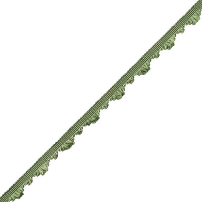Délicat Silk Fan Edge Trim by Samuel & Sons in Basil