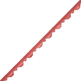 Délicat Silk Fan Edge Trim by Samuel & Sons in Coral