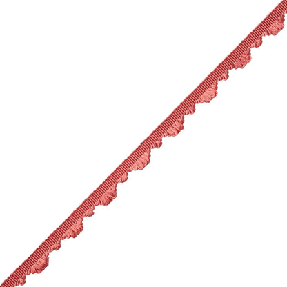Délicat Silk Fan Edge Trim by Samuel & Sons in Coral