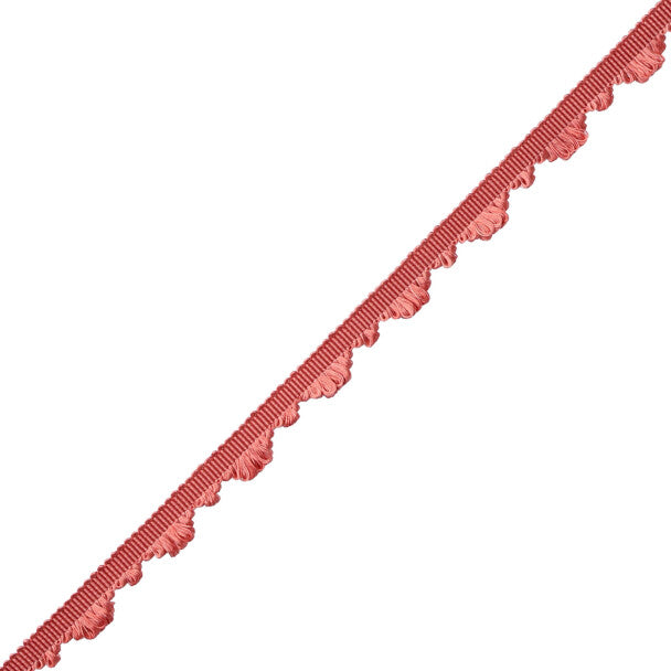 Délicat Silk Fan Edge Trim by Samuel & Sons in Coral