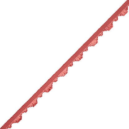 Délicat Silk Fan Edge Trim by Samuel & Sons in Coral
