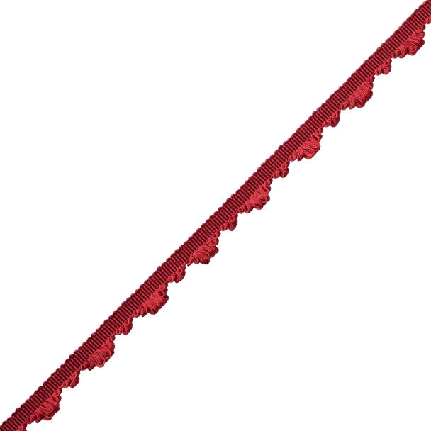 Délicat Silk Fan Edge Trim by Samuel & Sons in Poppy