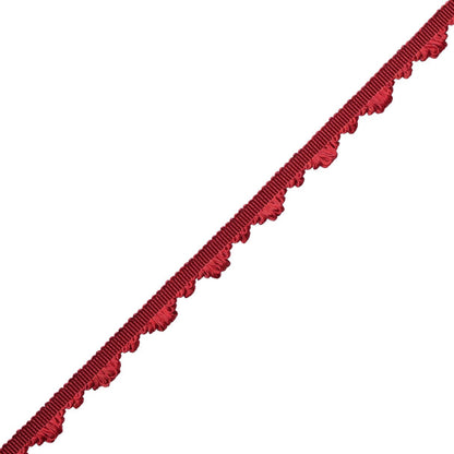 Délicat Silk Fan Edge Trim by Samuel & Sons in Poppy