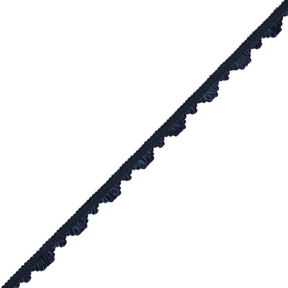 Délicat Silk Fan Edge Trim by Samuel & Sons in Navy
