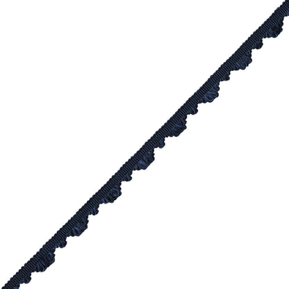 Délicat Silk Fan Edge Trim by Samuel & Sons in Navy
