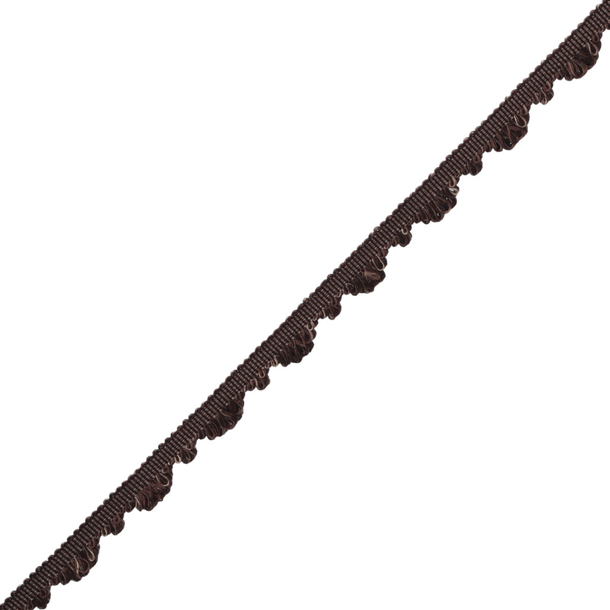 Délicat Silk Fan Edge Trim by Samuel & Sons in Walnut
