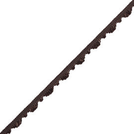 Délicat Silk Fan Edge Trim by Samuel & Sons in Walnut
