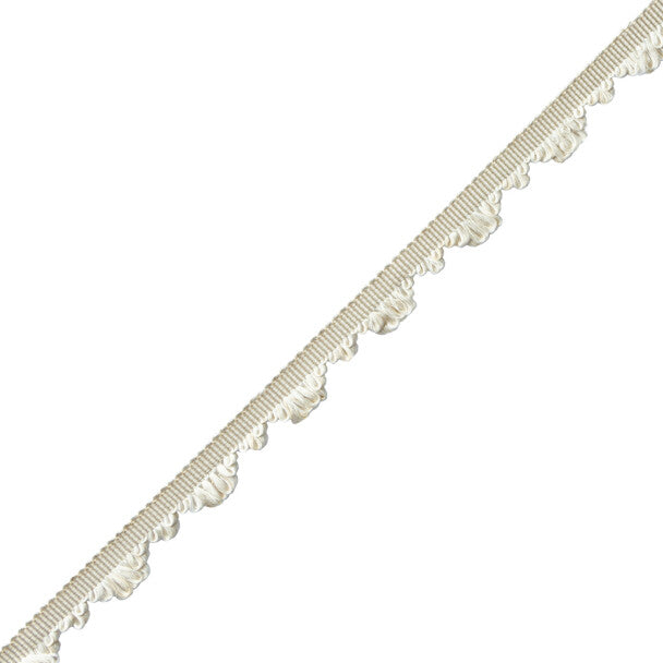Délicat Silk Fan Edge Trim by Samuel & Sons in Cream