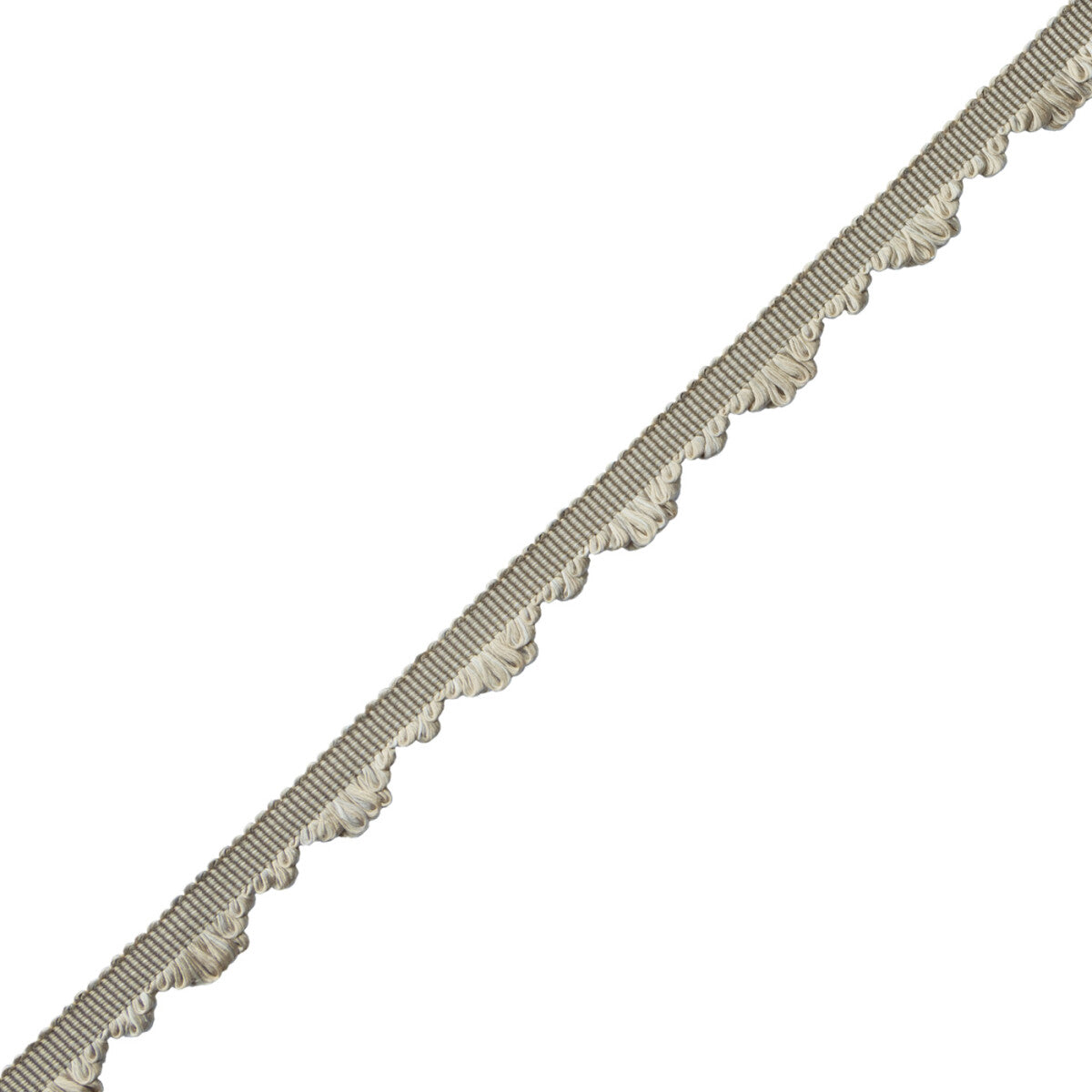 Délicat Silk Fan Edge Trim by Samuel & Sons in Pewter