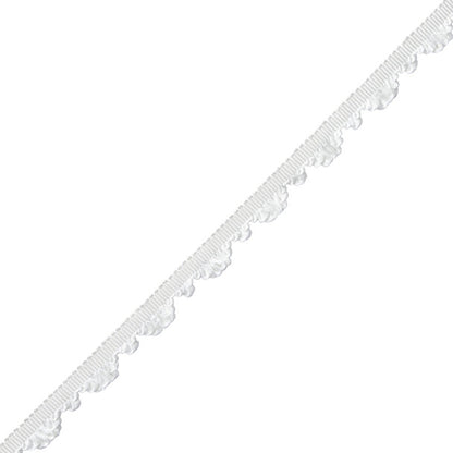 Délicat Silk Fan Edge Trim by Samuel & Sons in White