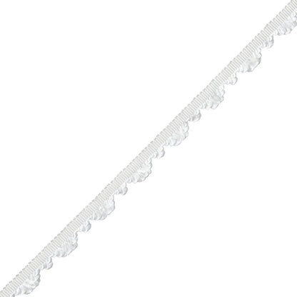 Délicat Silk Fan Edge Trim by Samuel & Sons in White
