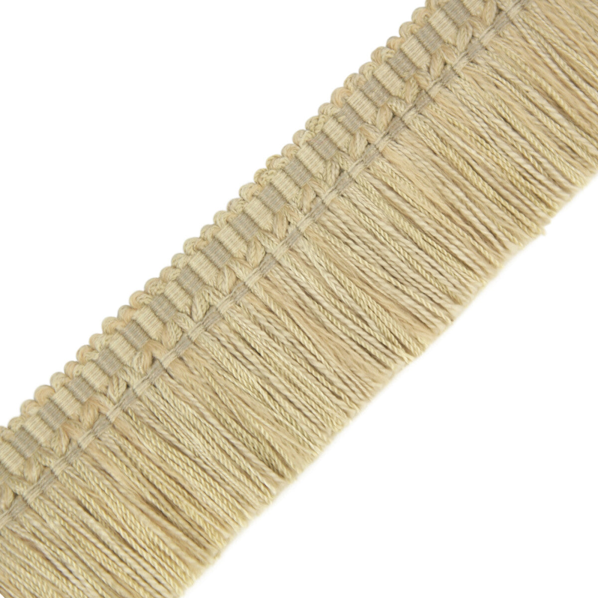 Au Naturel Brush Fringe Trim by Samuel & Sons in Pale Grey