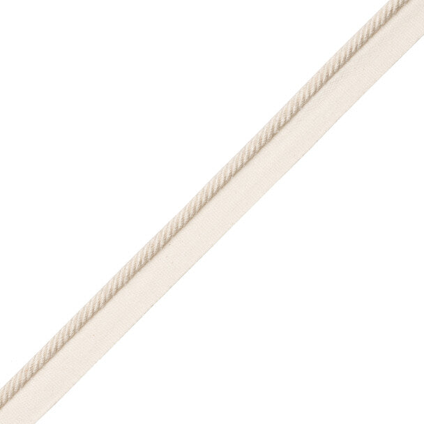 1/4" Au Naturel Cord W/Tape Trim by Samuel & Sons in Natural