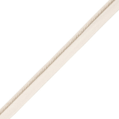 1/4" Au Naturel Cord W/Tape Trim by Samuel & Sons in Natural