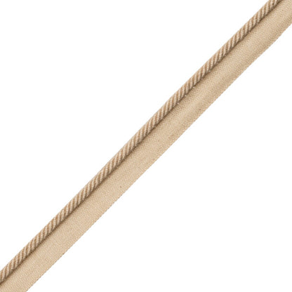 1/4" Au Naturel Cord W/Tape Trim by Samuel & Sons in Sand/Natural