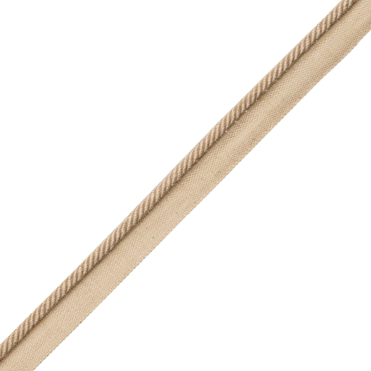1/4" Au Naturel Cord W/Tape Trim by Samuel & Sons in Sand/Natural