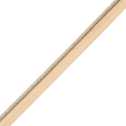 1/4" Au Naturel Cord W/Tape Trim by Samuel & Sons in Pale Grey